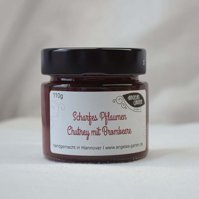 wunderbare scharfe Pflaume mit einem Hauch Brombeeren- sehr lecker zu Käse und Grillfleisch