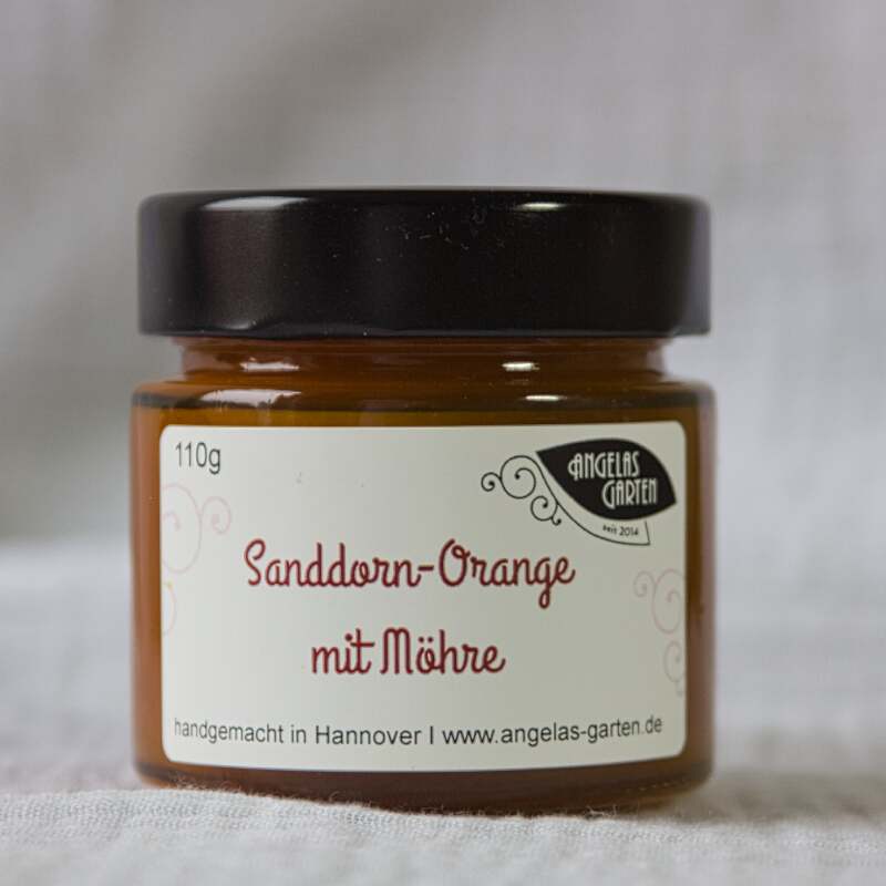Sanddorn Fruchtaufstrich mit Orange und Möhre Sanddorn mit Orange und Möhre, ein spannender Fruchtaufstrich, säuerlich-herb
