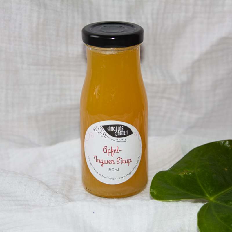 Apfel-Ingwer Sirup - verfeinert Ihr Mineralwasser oder Ihr  Porridge 