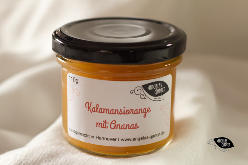 Kalamansi Marmelade, etwas ganz besonderes. Verfeinert mit Ananas.